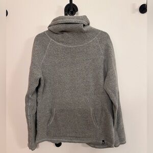 Duckworth Powder High Women’s Wool Sweater, light gray, medium